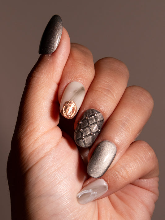 QUILTED GREY