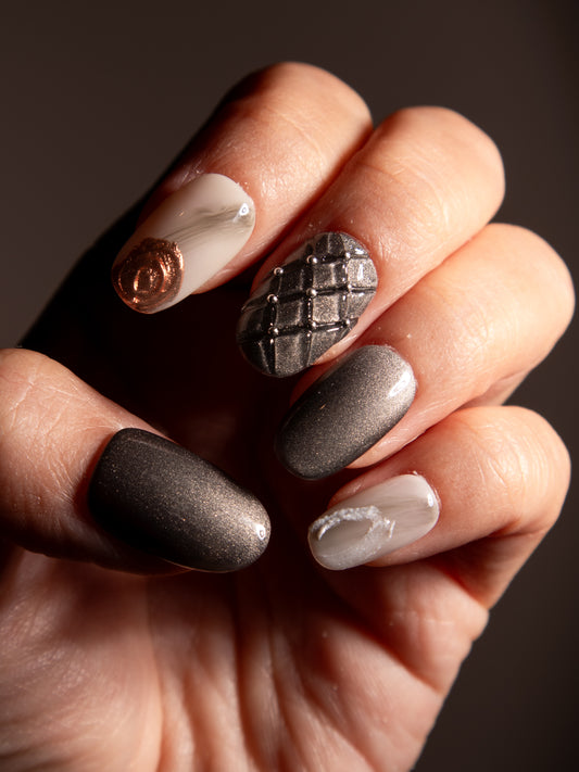 QUILTED GREY
